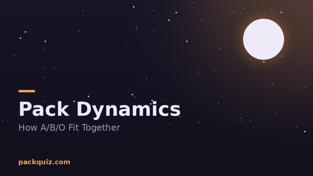 Pack Dynamics in the Omegaverse: How Alphas, Betas & Omegas Fit Together
