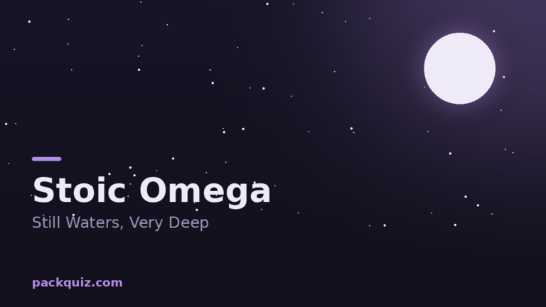 Stoic Omega: The Still-Waters Archetype Explained